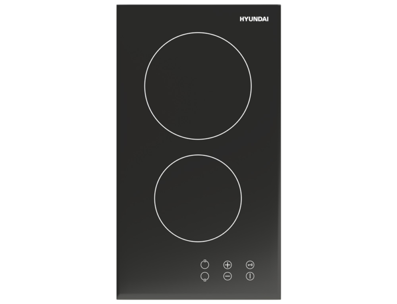 Κεραμικές εστίες Hyundai HBIH22-02V με πλάτος 29cm και 2 ζώνες μαγειρέματος