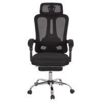 ΚΑΡΕΚΛΑ ΓΡΑΦΕΙΟΥ BARNET HM18258.01 ΜΑΥΡΟ MESH-ΜΑΥΡΟΣ ΣΚΕΛΕΤΟΣ NYLON 61x62x123Υ