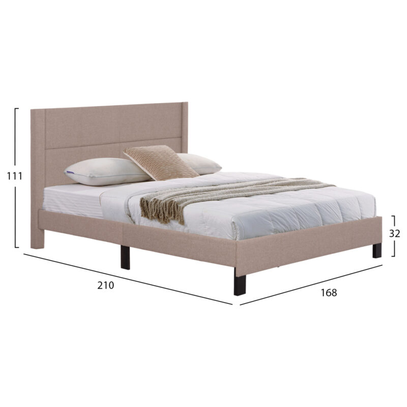 krebati-fb966615-mpez-yfasma-gia-stroma-1 ΚΡΕΒΑΤΙ TRILLOP HM666.15 ΜΠΕΖ ΥΦΑΣΜΑ ΓΙΑ ΣΤΡΩΜΑ 160X200εκ.