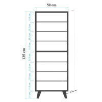 ntoylapi-papoytsothiki-melaminis-fb98954-1 ΝΤΟΥΛΑΠΙ ΠΑΠΟΥΤΣΟΘΗΚΗ ΜΕΛΑΜΙΝΗΣ ΗΜ8954.01 SONAMA 50Χ38Χ135 εκ.