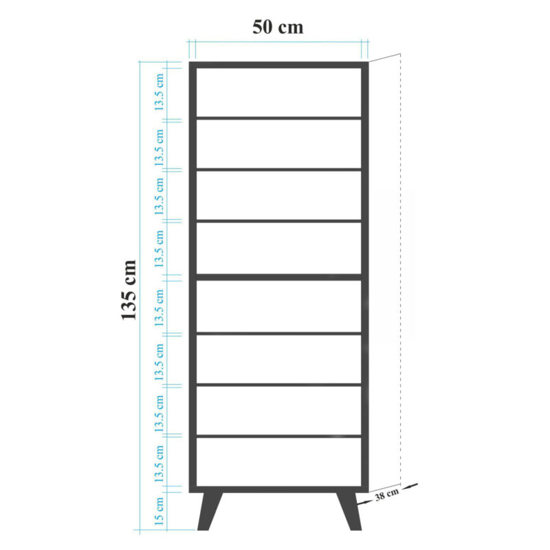 ntoylapi-papoytsothiki-melaminis-fb98954-1 ΝΤΟΥΛΑΠΙ ΠΑΠΟΥΤΣΟΘΗΚΗ ΜΕΛΑΜΙΝΗΣ ΗΜ8954.01 SONAMA 50Χ38Χ135 εκ.