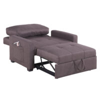 ΠΟΛΥΘΡΟΝΑ-ΚΡΕΒΑΤΙ KANNA HM3083.01 ΚΑΦΕ ΥΦΑΣΜΑ 112x96x85Υεκ.