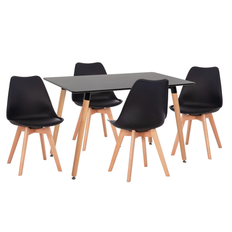 ΣΕΤ ΤΡΑΠΕΖΑΡΙΑΣ 5ΤΜΧ VEGAS HM21185 MDF TOP ΣΕ ΑΝΟΙΧΤΟ ΓΚΡΙ--ΠΟΔΙΑ ΟΞΙΑΣ