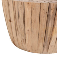 ΤΡΑΠΕΖΙ ΣΑΛΟΝΙΟΥ HM9804 ΞΥΛΟ ΤΕΑΚ ΣΕ ΦΥΣΙΚΟ Φ80x46Yεκ.