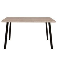 ΤΡΑΠΕΖΙ ΤΡΑΠΕΖΑΡΙΑΣ OFIRA 140X80 SONAMA ΜΕ ΜΑΥΡΑ ΠΟΔΙΑ HM8374