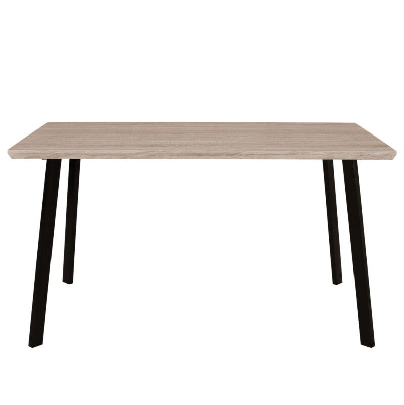 ΤΡΑΠΕΖΙ ΤΡΑΠΕΖΑΡΙΑΣ OFIRA 140X80 SONAMA ΜΕ ΜΑΥΡΑ ΠΟΔΙΑ HM8374