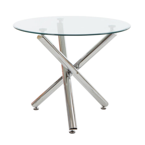 Τραπέζι Kozi Διάφανο 90 x  x 75 Μέταλλο, Γυαλί 100-051