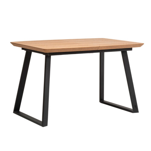 100-064_b_1 Τραπέζι Harry Φυσικό 120(160) x 80 x 75 Ξύλο, Μέταλλο 100-064