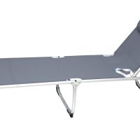 myResort ΞΑΠΛΩΣΤΡΑ ΡΑΒΔΩΤΗ ΑΛΟΥΜΙΝΙΟΥ ΓΚΡΙ KING SIZE ΠΤΥΣΣΟΜΕΝΗ  ΤΕΧΤ 2x1