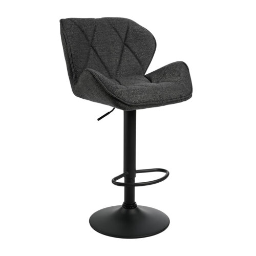 200-049_1 Σκαμπό Comfort ύφασμα Γκρι 53 x 52 x 91-111 Ύφασμα, Χρώμιο 200-049