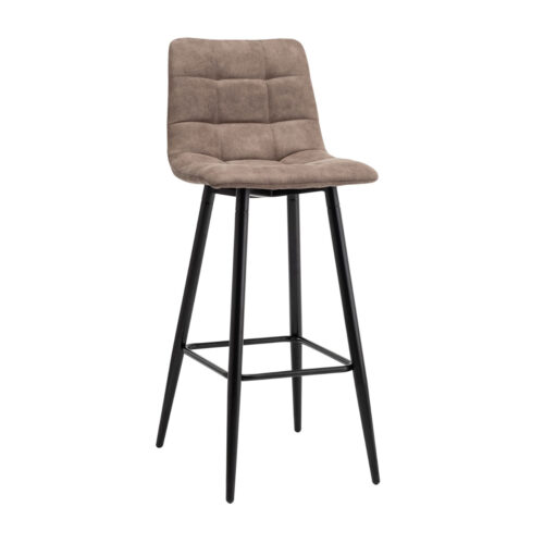 200-055_1 Σκαμπό Esco Special Μόκα 43 x 52 x 104 Μέταλλο, Ύφασμα 200-055