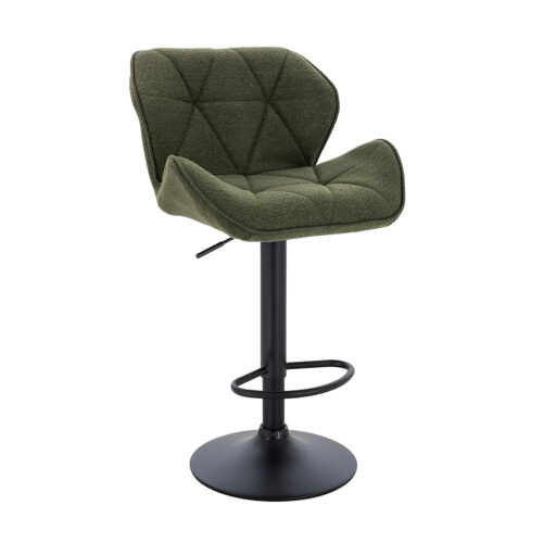 200-069_1 Σκαμπό Comfort ύφασμα Κυπαρισσί 53 x 52 x 91-111 Βελούδο, Μέταλλο 200-069