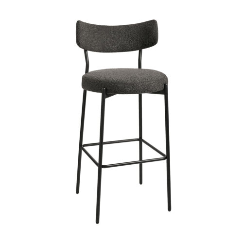 Σκαμπό Polo γκρι 50 x 52 x 107 Μέταλλο, Ύφασμα 200-115