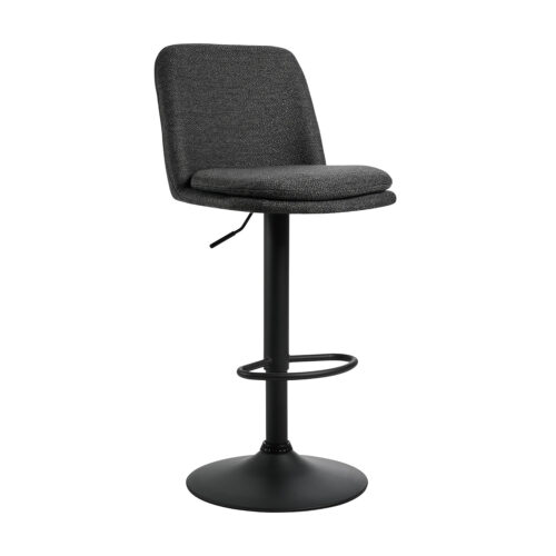 200-117 Σκαμπό Kross Γκρι 42 x 51 x 91-112 Μέταλλο, Ύφασμα 200-117