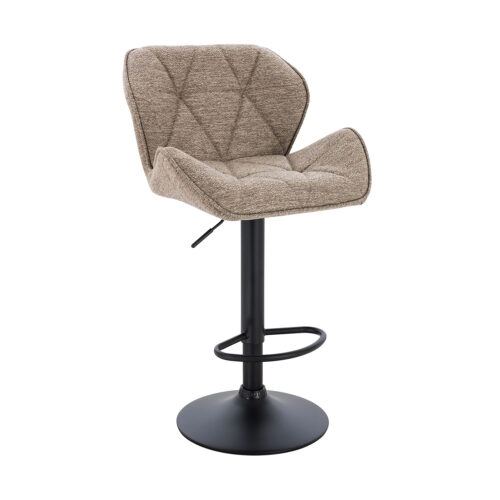 200-120 Σκαμπό Comfort ύφασμα γκρεζ 53 x 52 x 91-111 Μέταλλο, Ύφασμα 200-120