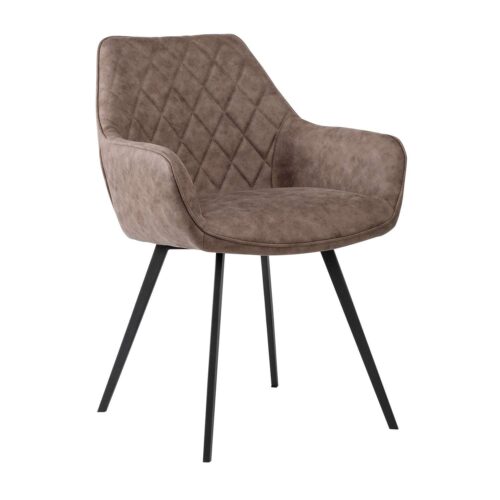 Πολυθρόνα  Nicko Special Μόκα 63 x 60 x 85 Μέταλλο, Ύφασμα 300-002