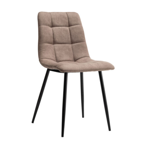 300-029_1 Καρέκλα Loris Special Μόκα 46 x 54.5 x 89 Μέταλλο, Ύφασμα 300-029