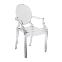 300-167 Πολυθρόνα Zeta Διάφανο 54 x 57 x 92 Πολυκαρμπονικό (PC) 300-167