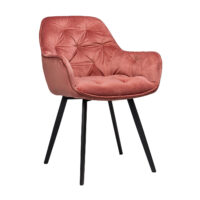 300-232 Πολυθρόνα Samantha Σάπιο Μήλο 59 x 62 x 86 Βελούδο, Μέταλλο 300-232