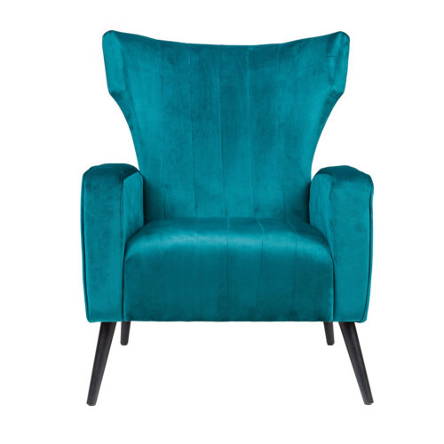 Πολυθρόνα Casandra Πετρόλ 81 x 83 x 96 Βελούδο, Μέταλλο 300-277