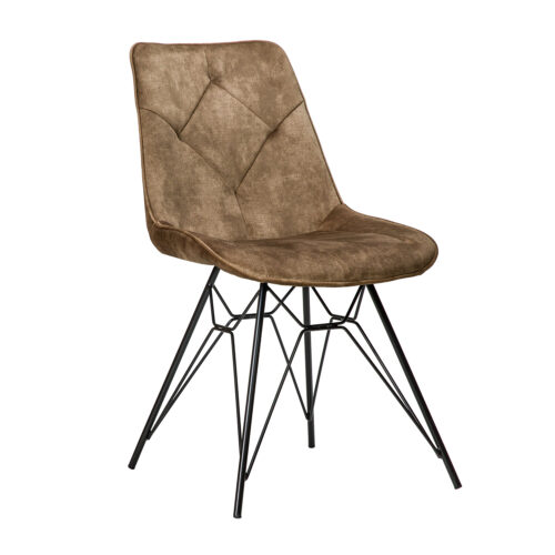 Καρέκλα Martin Nabuk Μόκα 48 x 58 x 97 Ύφασμα, Nabuk 300-288