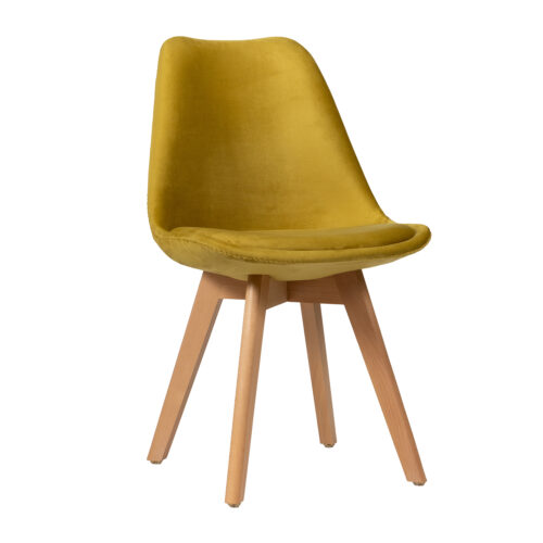 300-314 Καρέκλα Demy Fabric Λάιμ 49 x 54 x 83 Ξύλο, Ύφασμα 300-314