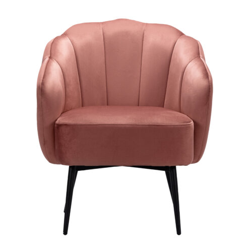 300-325 Πολυθρόνα Vela Σάπιο Μήλο 67 x 60 x 78 Βελούδο, Μέταλλο 300-325