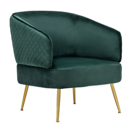 300-329 Πολυθρόνα Claire Κυπαρισσί 67 x 75 x 55 Βελούδο, Μέταλλο 300-329