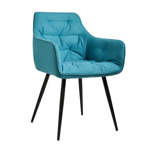 300-347 Πολυθρόνα Dalia Πετρόλ 56 x 75 x 85 Μέταλλο, Ύφασμα 300-347