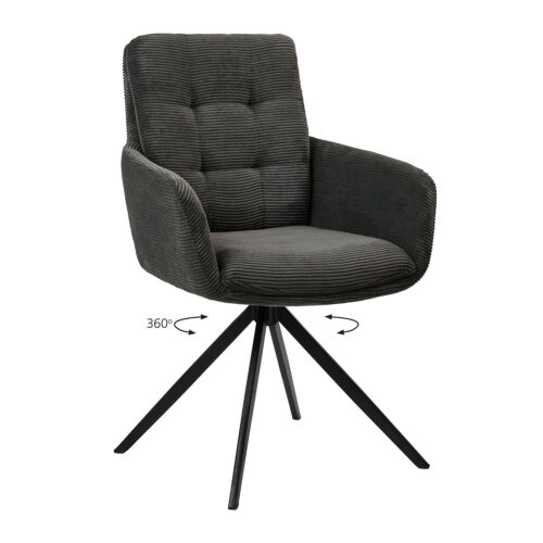 Πολυθρόνα Soren Γκρι 58 x 64 x 89 Μέταλλο, Ύφασμα 300-376