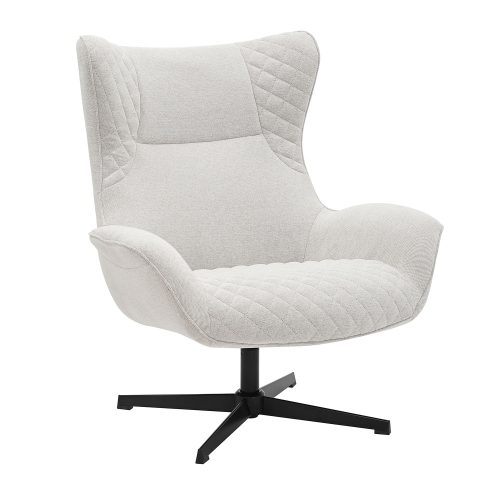 300-383 Πολυθρόνα Gossip μπεζ-καφέ 90 x 83 x 104 Μέταλλο, Ύφασμα 300-383