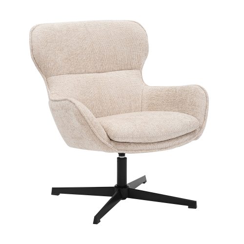 300-396 Πολυθρόνα Margo μπεζ 73 x 79 x 88 Μέταλλο, Ύφασμα 300-396