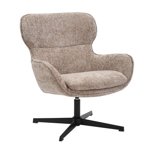 300-397 Πολυθρόνα Margo γκρεζ 73 x 79 x 88 Μέταλλο, Ύφασμα 300-397