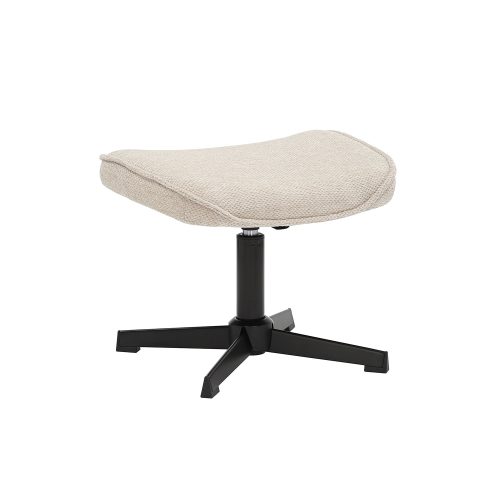 Υποπόδιο Rumi μπεζ 46 x 36 x 36 Μέταλλο, Ύφασμα 300-401