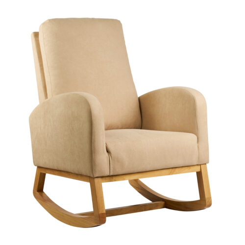 Πολυθρόνα Nicki Μπέζ 70 x 98 x 92-100 Ξύλο, Ύφασμα 300-330