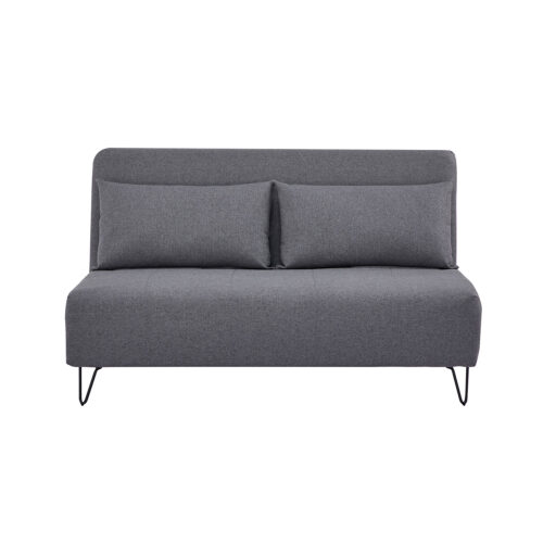 Καναπές - Κρεβάτι Duo γκρι 141 x 90 x 81 Ξύλο, Μέταλλο, Ύφασμα 400-013