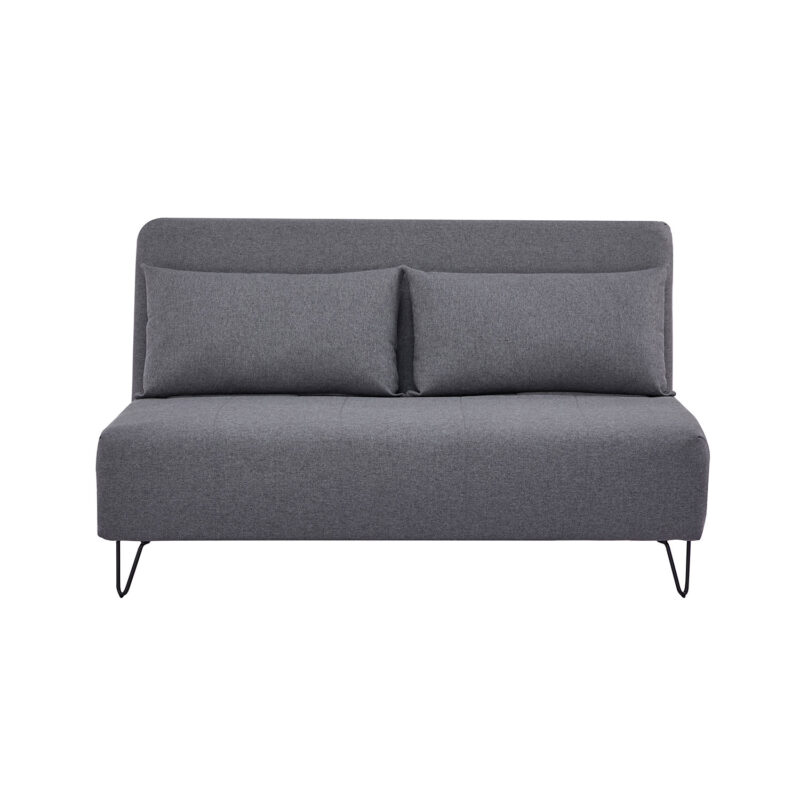 Καναπές - Κρεβάτι Duo γκρι 141 x 90 x 81 Ξύλο, Μέταλλο, Ύφασμα 400-013