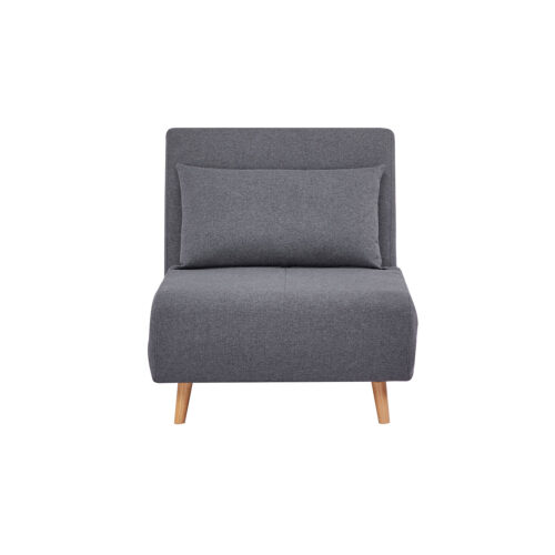 Πολυθρόνα - Κρεβάτι Scoop - 80 γκρι 80 x 91 x 84 Ξύλο, Ύφασμα 400-002