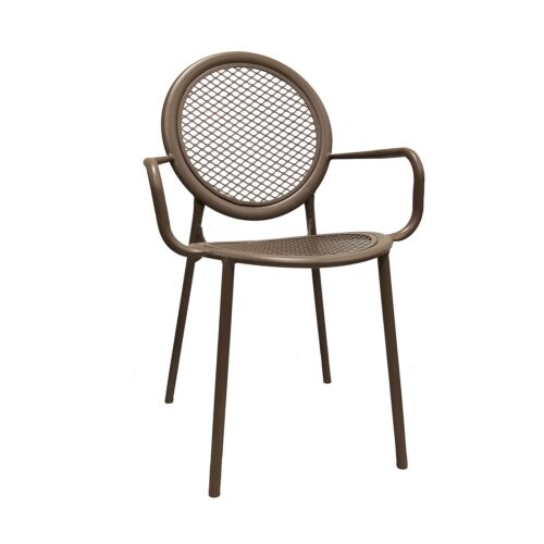 Πολυθρόνα Zenia Μόκα 54 x 57 x 90 Μέταλλο 700-019