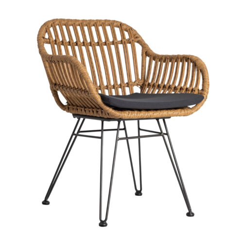 Πολυθρόνα Malibu Φυσικό 61 x 63 x 80 Wicker 900-001