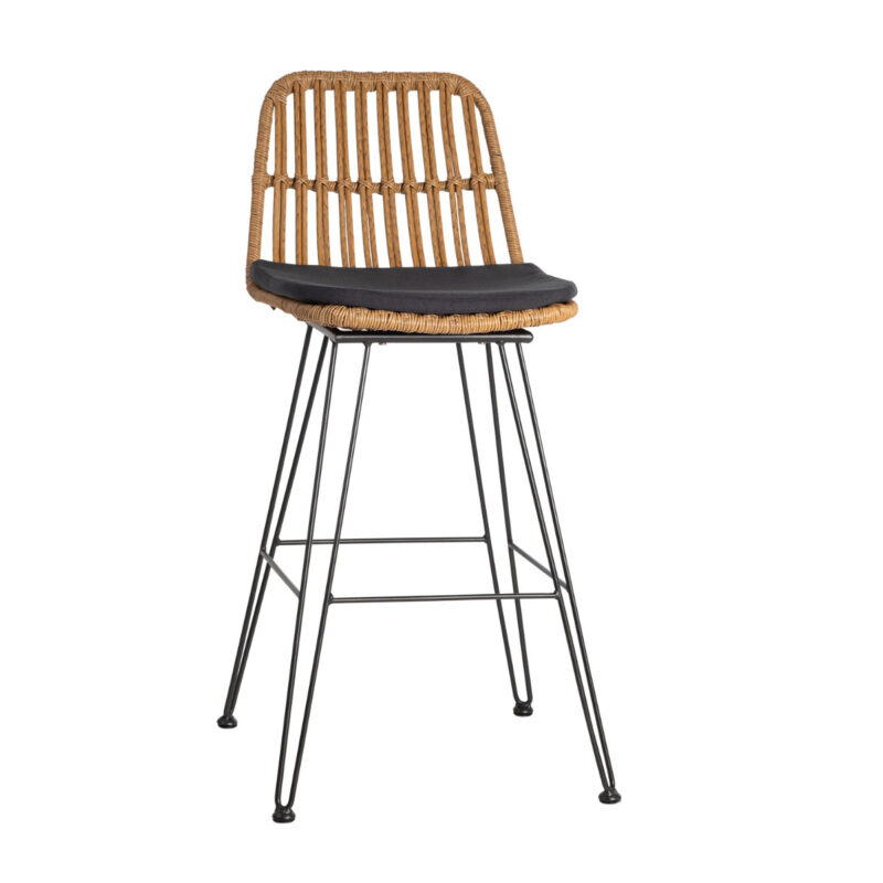 900-003 Σκαμπό Cocoon Φυσικό 46 x 54 x 107 Wicker 900-003