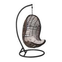 Κούνια-Φωλιά Manou Dark Brown Φ105 x  x 198 Wicker 900-030