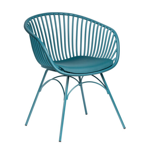 900-246 Πολυθρόνα Quasar Πετρόλ 59.50 x 55 x 78 Μέταλλο, Πολυπροπυλένιο (PP) 900-246