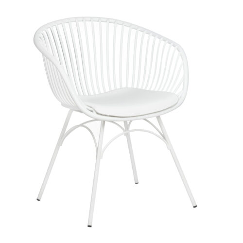 Πολυθρόνα Quasar  Λευκό 59.50 x 55 x 78 Μέταλλο, Πολυπροπυλένιο (PP) 900-247