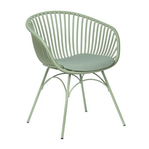 900-248 Πολυθρόνα Quasar Μέντα 59.50 x 55 x 78 Μέταλλο, Πολυπροπυλένιο (PP) 900-248