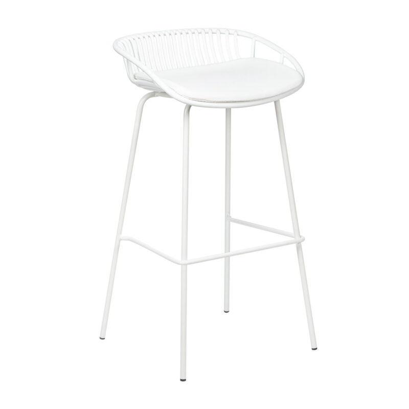 Σκαμπό Aperol Λευκό 45 x 49 x 88 Μέταλλο, Πολυπροπυλένιο (PP) 900-252