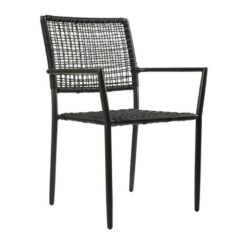 Πολυθρόνα Sati Μαύρο 57 x 60 x 88 Wicker 900-256