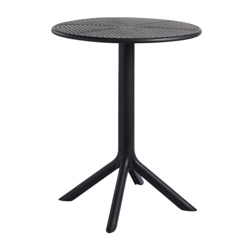 Τραπέζι Moreno Μαύρο Φ60 x  x 76 Πολυπροπυλένιο (PP) 900-307