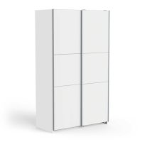 Ghost ντουλάπα με 2 συρόμενες πόρτες 117x60x203εκ. Λευκό