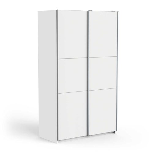 Ghost ντουλάπα με 2 συρόμενες πόρτες 117x60x203εκ. Λευκό